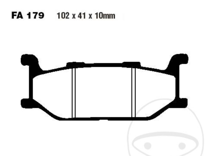 EBC - Standard Scooter predné brzdové platničky pre Yamaha Drag Star XVS 650 1997-2007