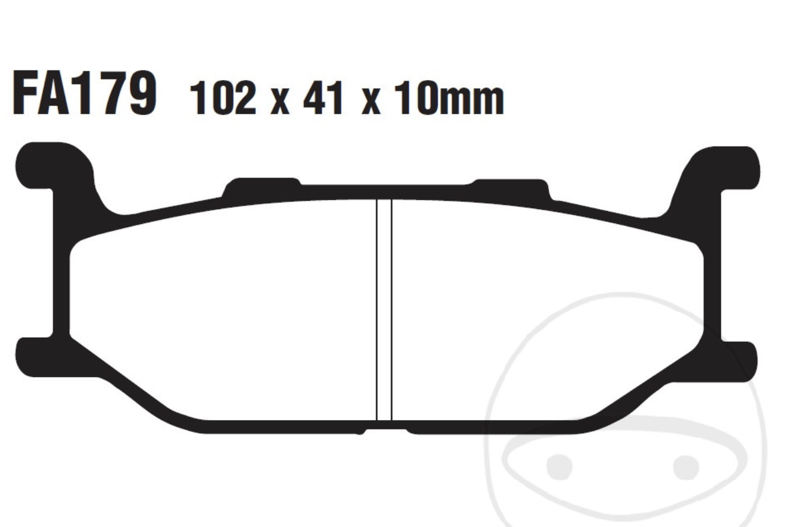 EBC - Carbon SCO Predné brzdové platničky pre Yamaha Drag Star XVS 650 1997-2007