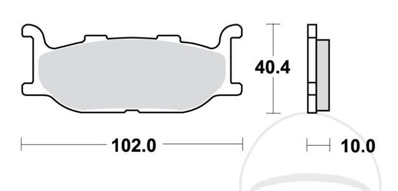 TRW - Sinter SV predné brzdové platničky pre Yamaha XVS 650 Drag Star 1997-2007