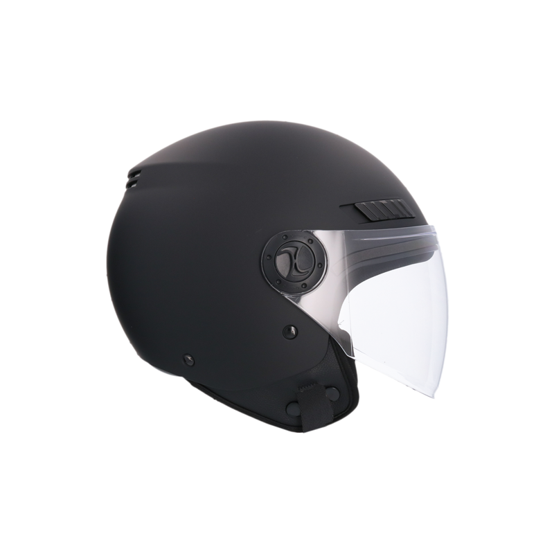 Shiro - Kioto Otvorená helma na motocykel / skúter - čierna matná