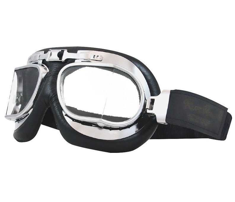 Rusty Pistons - Retro motorkárske okuliare classic - číre / chrómové