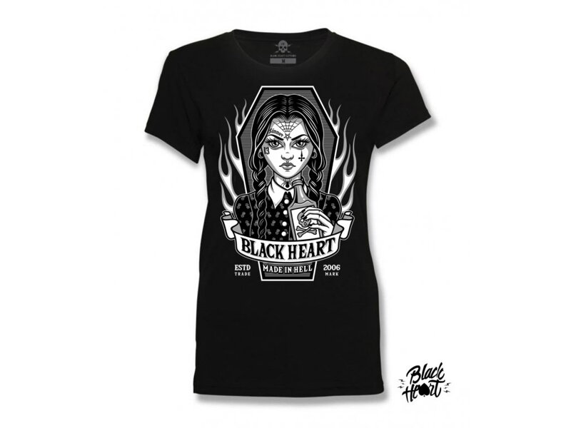 Dámske motorkárske tričko BLACK HEART WEDNESDAY