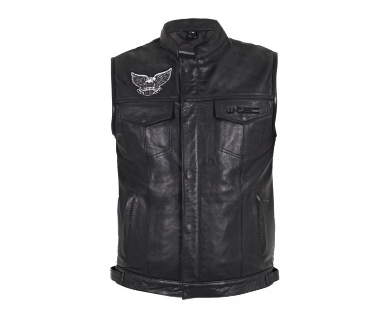 Kožená motorkárska vesta W-Tec Midvora