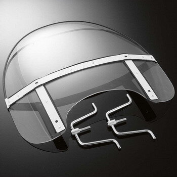 Plexi Highway Hawk USA STYLE veľký, univerzálne, na riadidlá 22 / 25mm, číre P04-161