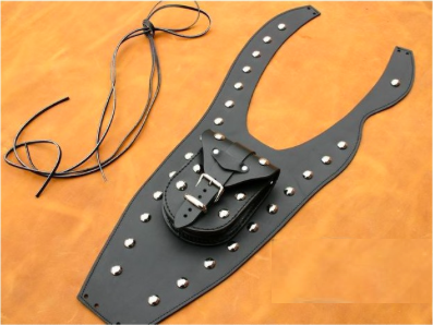 Koža na nádrž pre Yamaha XVS Drag star 650 - čierna vybíjaná typ 1