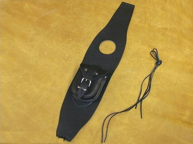 Koža na nádrž pre Harley Davidson Sportster – čierna hladká