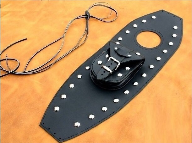 Koža na nádrž pre Honda VT1100C Shadow - čierna vybíjaná