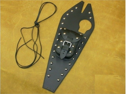 Koža na nádrž pre Yamaha XV Virago 125 - čierna vybíjaná