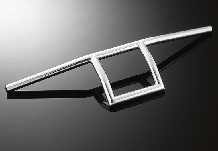 Oceľové riadidlá SQUARE 25mm / 70cm, chróm (55-222)