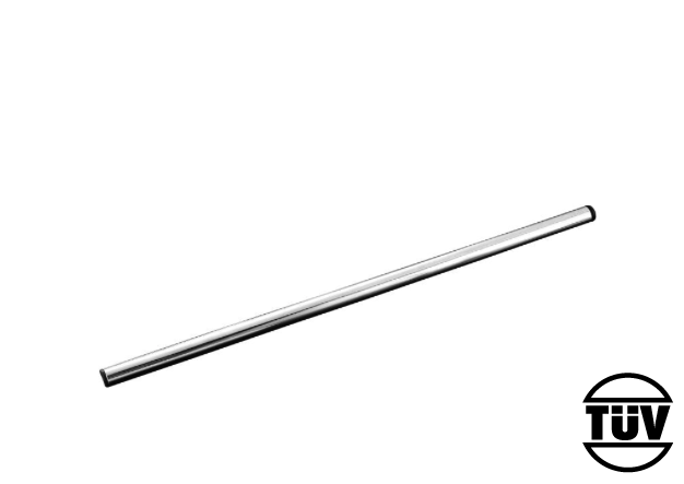 Oceľové riadidlá STRAIGHT 25mm / 74cm (s prelisom), chróm (55-223)