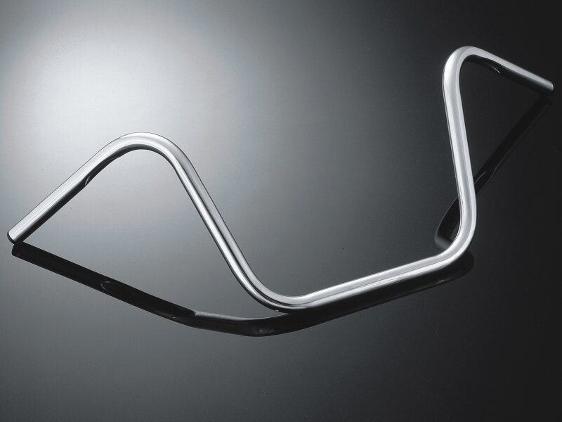 Oceľové riadidlá STREET MEDIUM 25mm / 89cm (s prelisom), chróm (55-231) 