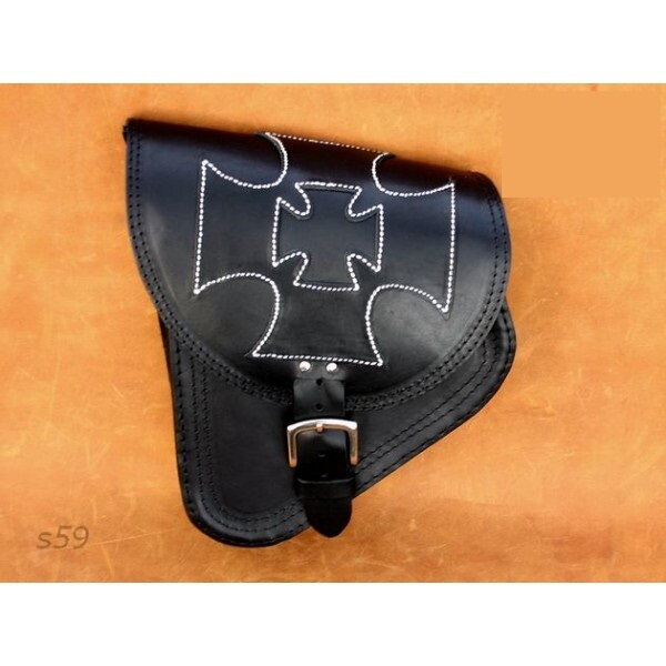 Kožená bočná brašňa Harley Davidson Softail ľavá 1ks (S59B)