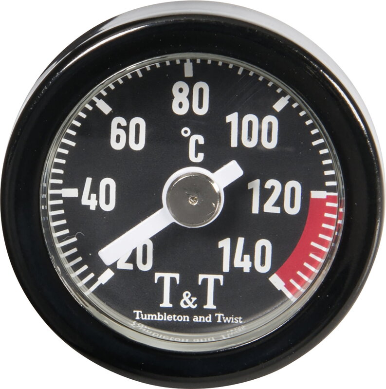 T&T -Teplomer motorového oleja pre vybrané motocykle Yamaha - čierny