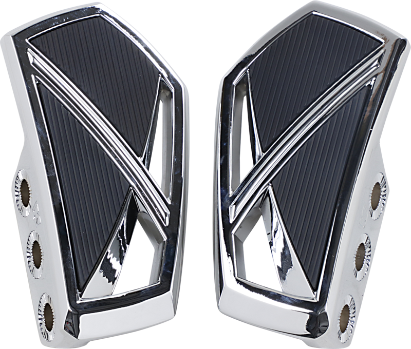 Kuryakyn - Phantom Chrómované platne vodiča / spolujazdca pre motocykle - pár (2ks)