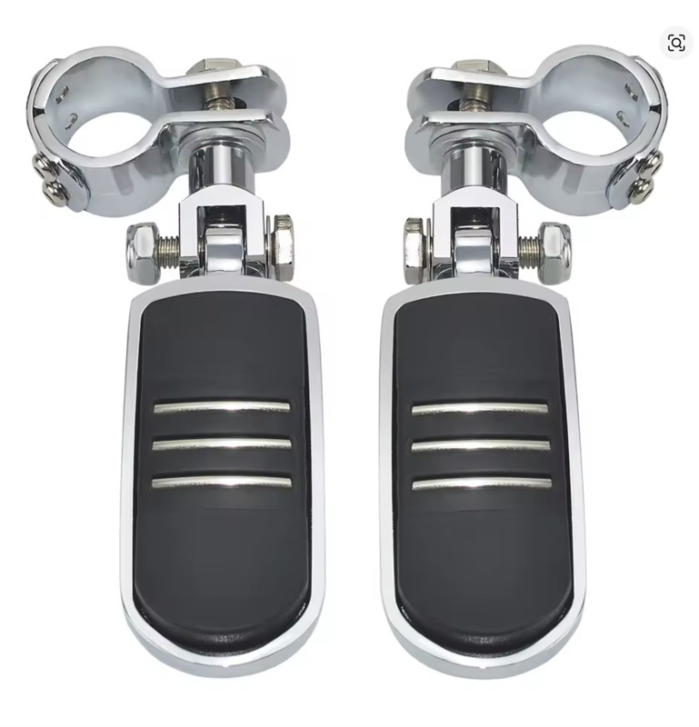 Classic 2 - Univerzálne chrómované predstupačky na padací rám 25-35mm - pár