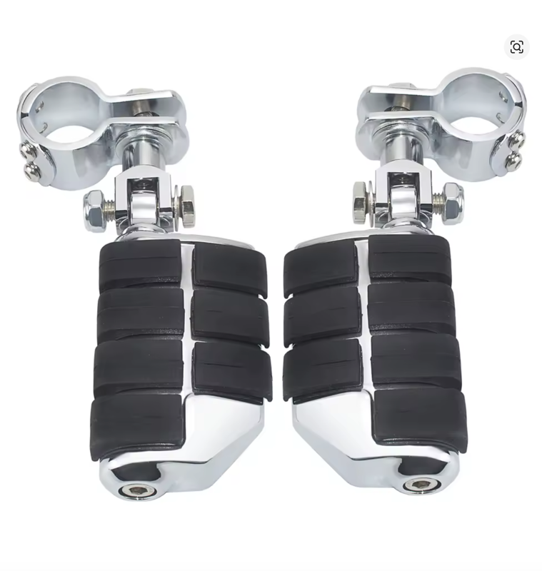 ISO - Univerzálne chrómované predstupačky na padací rám 25-35mm - pár