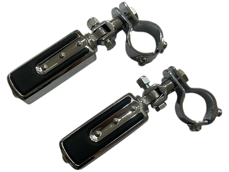 LUX - Univerzálne chrómované predstupačky na padací rám 25-35mm - pár