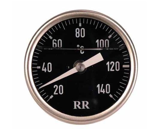 Teplomer motorového oleja pre rôzne typy motocyklov - čierny