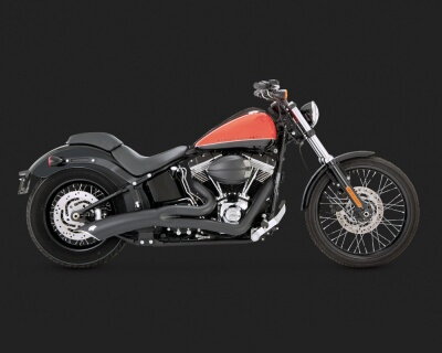 Čierny Vance & Hines výfuk BIG RADIUS 2-INTO-1 BLACK pre Harley Davidson