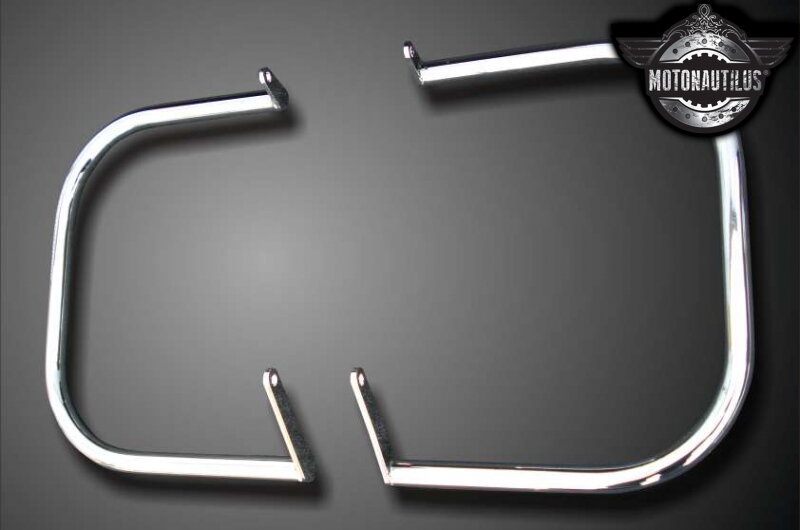 MOTON - Zadný chromovaný padací rám HARLEY DAVIDSON ROAD KING 1600 / 1700