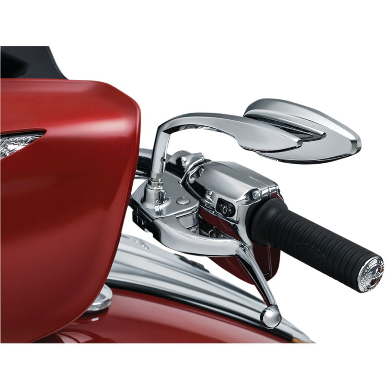 Kuryakyn - Motocyklové zrkadlá Teardrop (2ks) pár - chróm