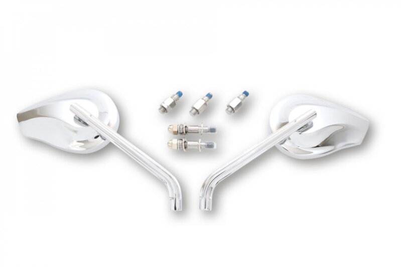 Chrómované zrkadlá pre motocykle PHOENIX 1