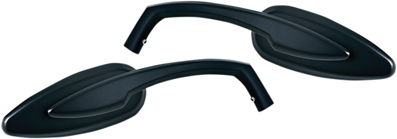 Čierne motocyklové zrkadlo Kuryakyn Teardrop - pár (2ks)