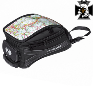 Tankbag FUN TOUR 15-21L, čierny, Velcro systém