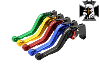 CNC PÁČKY KRÁTKÉ NA MOTOCYKEL YAMAHA XSR900 2015-2019 ČIERNA PÁČKA / STRIEBORNÝ ŠTELOVÁK