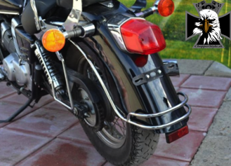 Chrómovaný rám na zadný blatník pre HONDA SHADOW VT 125