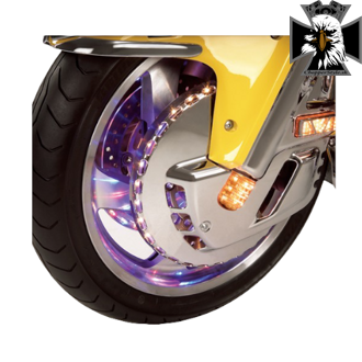 CHRÓMOVANÝ OSVETLENÝ KRYT KOTÚČA HONDA GL1800