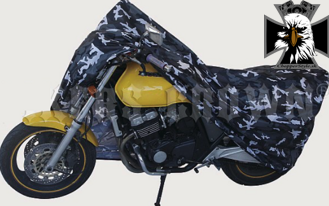 Maskáčová plachta pre motocykle - veľkosť S