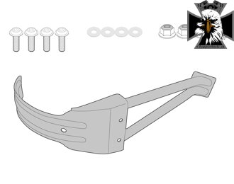 GIVI DRŽIAK MONTÁŽNA SADA PRE ZADNÝ BLATNÍK SUZUKI DL 1000/1050 V-STROM (17-22) RM3114KIT