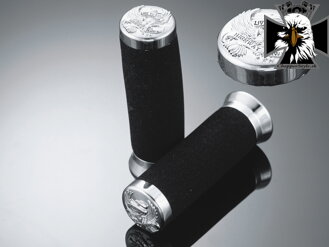 Penové Gripy FOAM Live to Ride, 22 mm / chróm-čierna (2ks) 45-0144 