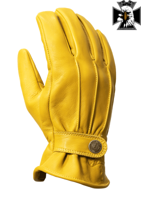 John Doe - Motorkárske rukavice GRINDER YELLOW - XTM - veľkosť S