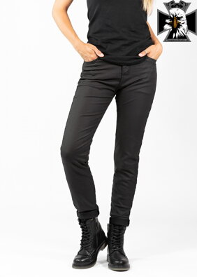John Doe - Motorkárske nohavice dámske BETTY JEGGINGS BLACK