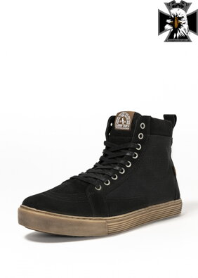 John Doe - Motorkárske topánky, dámske NEO BLACK/ BROWN