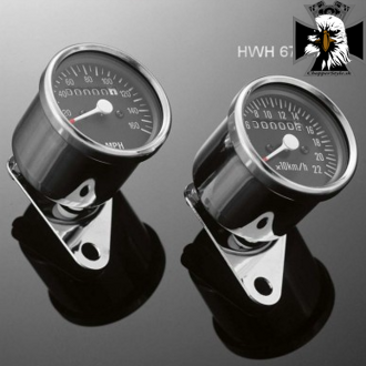 Tachometer MINI, mechanický max.220km / h, 60mm, chróm
