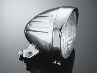 Hlavné motocyklové svetlo Highway Hawk TECH GLIDE, d = 140mm, E-mark, chróm (1ks) 68-127