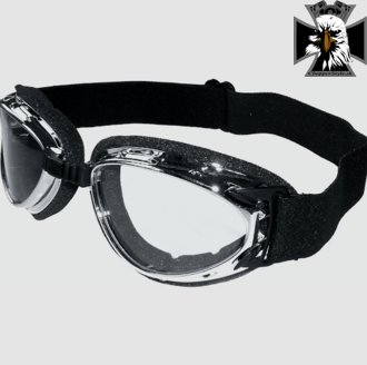 Helly - Retro motorkárske okuliare Hurricane - číre