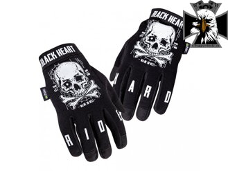 W-Tec web skull  - Pásnke textílne rukavice na motorku