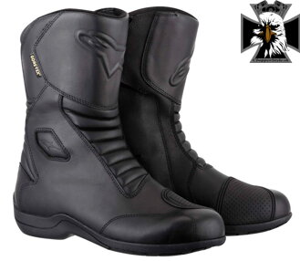 Topánky na motocykel Alpinestars Web Gore-Tex black - veľkosť 43