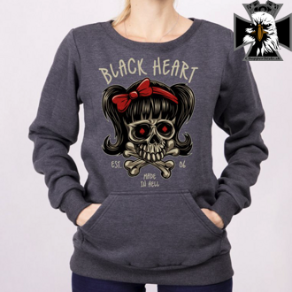 Dámská motorkárska mikina BLACK HEART SANDY 
