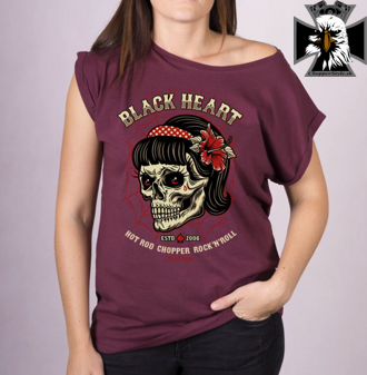 Dámske motorkárske tričko BLACK HEART SARINA EXT