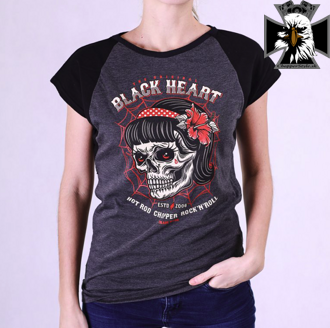 Dámske motorkárske tričko BLACK HEART SARINA RG