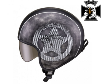 Otvorená moto prilba  W-TEC Angeric Grey Star - Grey Star  