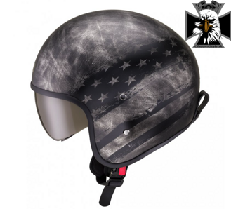 Otvorená moto prilba  W-TEC Angeric Rust Flag  