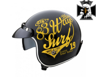 Otvorená moto helma W-TEC Café Racer - 3Ways Surf