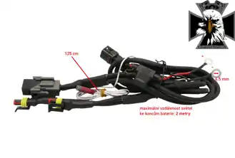 UNIVERZÁLNA KABELÁŽ PRE PRÍDAVNÉ SVETLÁ NA MOTOCYKEL