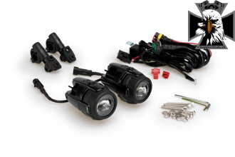 PUIG - Prídavné LED svetlá na motocykel, čierne s homologizáciou